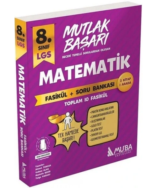 Muba Yayınları 8 Sınıf LGS Matematik Fasiküller+Soru Bankası