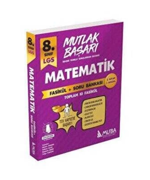 Muba Yayınları 8 Sınıf  LGS Matematik Fasiküller+Soru Bankası