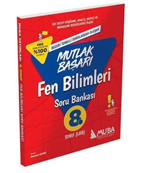 Muba Yayınları 8. Sınıf LGS Mutlak Başarı Fen Bilimleri Soru Bankası