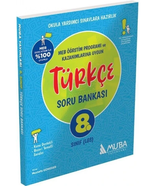 Muba Yayınları 8. Sınıf Türkçe Soru Bankası