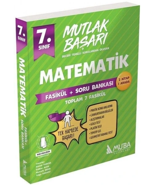 Muba Yayınları Mutlak Başarı 7. Sınıf Matematik Fasiküller+Soru Bankası