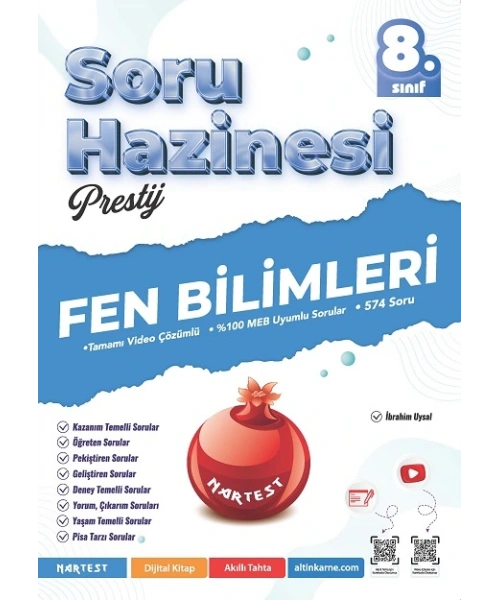 Nartest 8. Sınıf Prestij Fen Bilimleri Soru Hazinesi