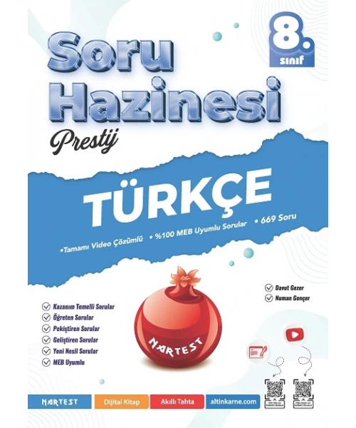 Nartest 8. Sınıf Prestij Türkçe Soru Hazinesi
