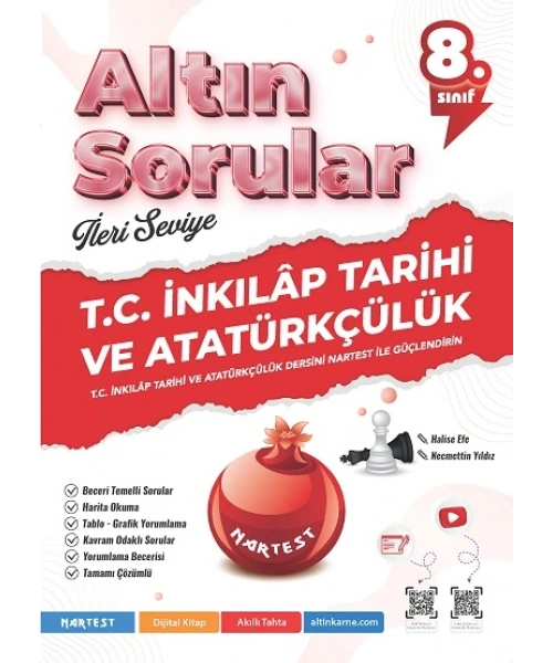 Nartest 8. Sınıf T.c. İnkilap Tarihi Ve Atatürkçülük Altın Sorular