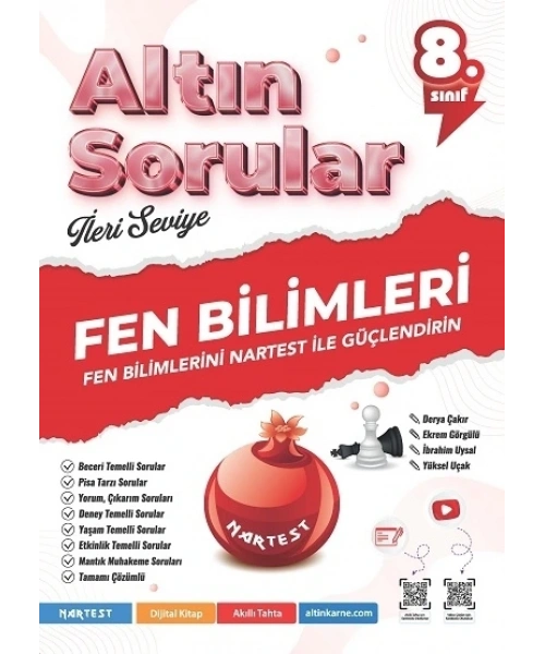 Nartest Yayınevi 8. Sınıf Fen Bilimleri Altın Sorular