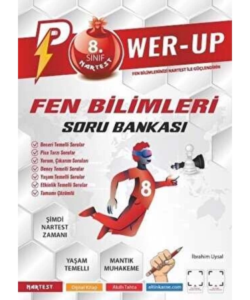 Nartest Yayınevi 8. Sınıf Power-Up Fen Bilimleri Soru Bankası