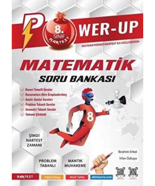 Nartest Yayınevi 8. Sınıf Power-Up Matematik Soru Bankası