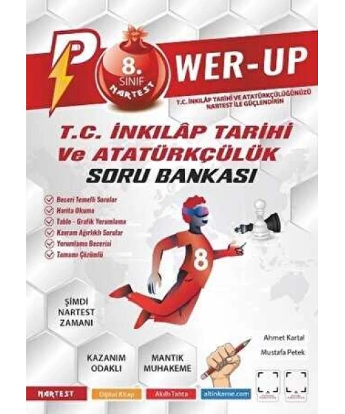 Nartest Yayınevi 8. Sınıf Power-Up T.C. İnkilap Tarihi Ve Atatürkçülük Soru Bankası