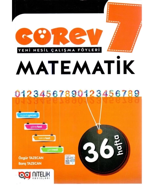 NİTELİK YAYINLARI 7 SINIF MATEMATİK GÖREV FÖYLERİ