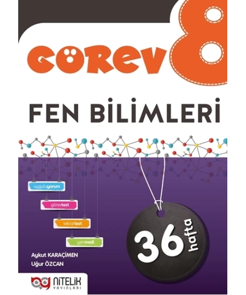 NİTELİK YAYINLARI 8 SINIF FEN GÖREV ÇALIŞMA FÖYLERİ