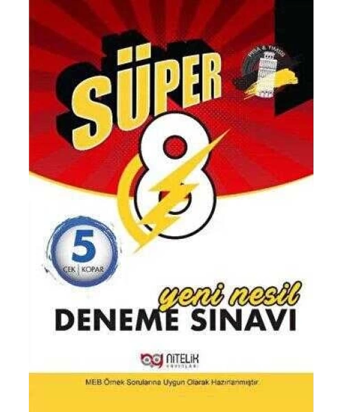 NİTELİK YAYINLARI 8 SINIF SÜPER 5 Lİ DENEME