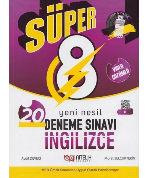 NİTELİK YAYINLARI 8 SINIF SÜPER İNGİLİZCE DENEME