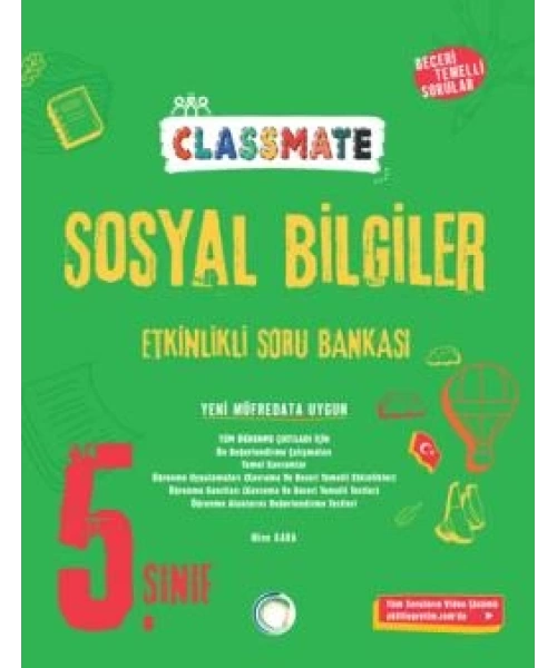 Okyanus Yayınları 5. Sınıf Classmate Sosyal Bilgiler Etkinlikli Soru Bankası