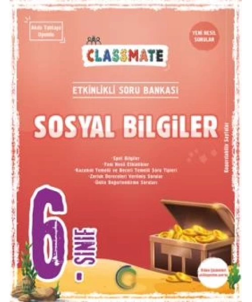 OKYANUS YAYINLARI 6 SINIF  CLASMATE SOSYAL BİLGİLER SORU  BANKASI