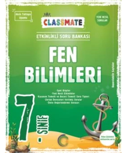 OKYANUS  YAYINLARI 7 SINIF  CLASSMATE FEN BİLİMLERİ SORU BANKASI