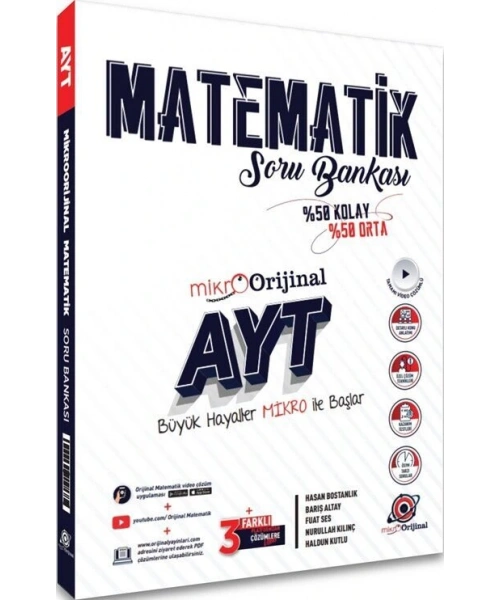 Orijinal Mikro AYT Matematik Soru Bankası
