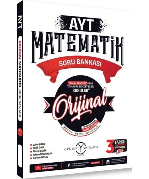 Orijinal Yayınları AYT Orijinal Matematik Soru Bankası
