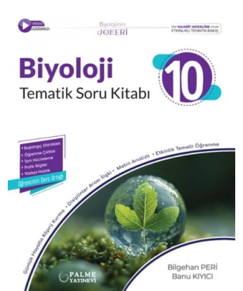 Palme Yayınları 10. Sınıf Biyoloji Tematik Soru Kitabı
