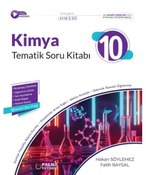 Palme Yayınları 10. Sınıf Kimya Tematik Soru Kitabı