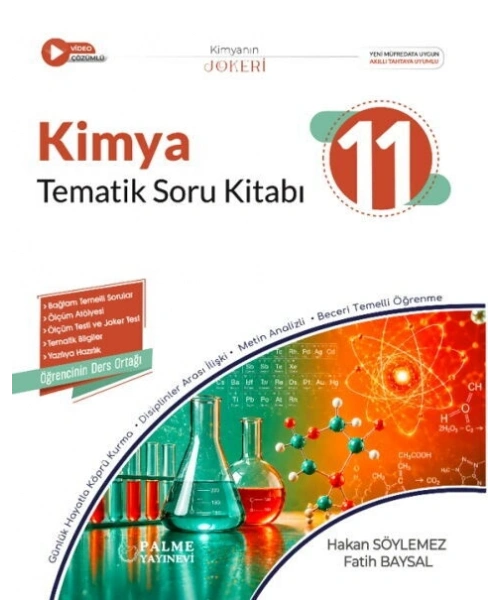 Palme Yayınları 11. Sınıf Kimya Joker Tematik Soru Kitabı