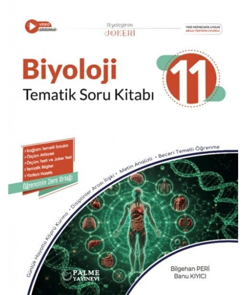 Palme Yayınları 11. Sınıf Biyoloji Joker Tematik Soru Kitabı