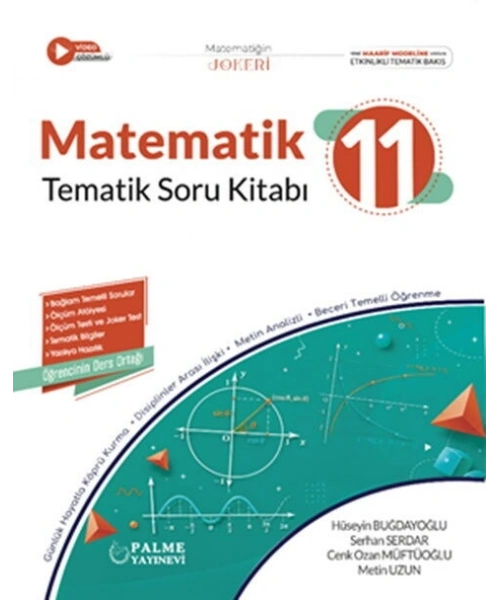 Palme Yayınları 11. Sınıf Matematik Joker Tematik Soru Kitabı