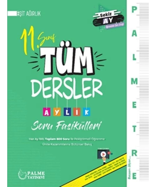 PALME  YAYINLARI 11 SINIF  TÜM DERSLER EŞİT AĞIRLIK SORU BANKASI