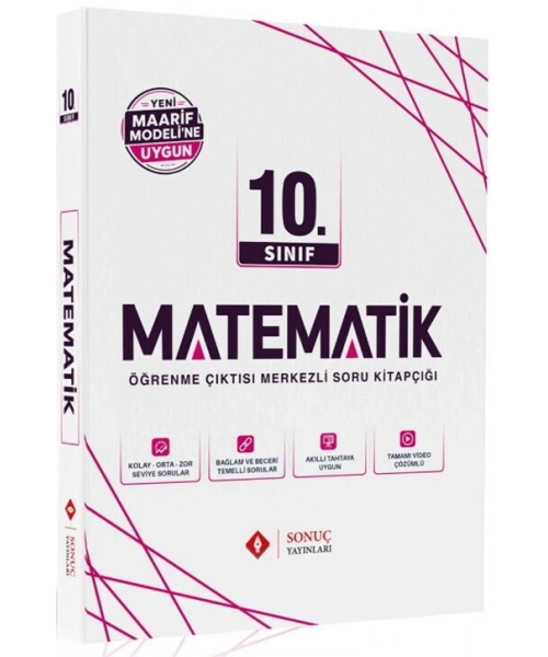 Sonuç Yayınları 10. Sınıf Matematik Maarif Modele Uygun Modüller Set