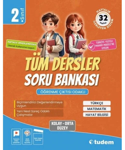 Tudem Yayınları 2. Sınıf Tüm Dersler Soru Bankası