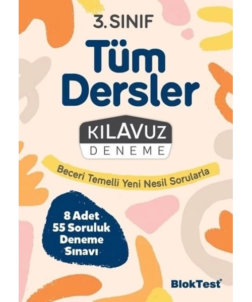 TUDEM YAYINLARI 3 SINIF 8 Lİ KILAVUZ DENEME