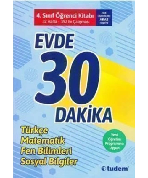 TUDEM YAYINLARI 4 SINIF 4 EVDE 30 DAKİKA