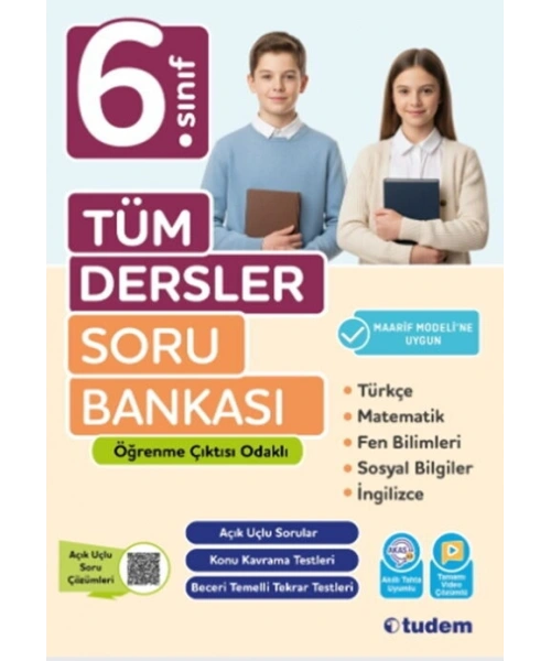 Tudem Yayınları 6. Sınıf Tüm Dersler Soru Bankası