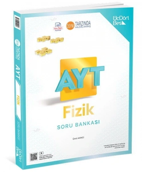 ÜçDörtBeş Yayınları AYT Fizik Soru Bankası