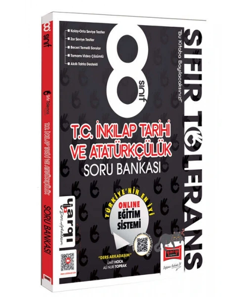 Yargı Ders Arkadaşım 8.Sınıf Sıfır Tolerans T.C. İnkılap Tarihi ve Atatürkçülük Soru Bankası