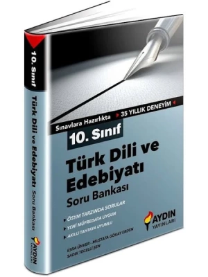 Aydın Yayınları 10. Sınıf Türk Dili ve Edebiyatı Soru Bankası