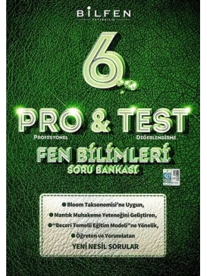 BİLFEN YAYINLARI 6 SINIF  PRO TEST FEN BİLİMLERİ SORU BANKASI