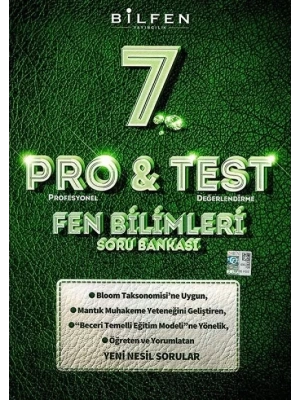 BİLFEN YAYINLARI 7 SINIF PRO-TEST FEN BİLİMLERİ SORU BANKASI