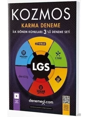 Hız Yayınları 8. Sınıf LGS 1. Dönem Kozmos Karma 3`lü Deneme Seti