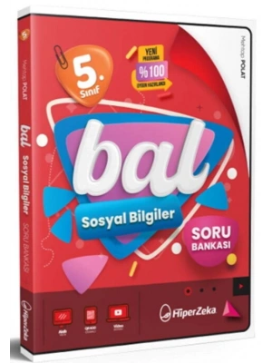 2025 BASKI Hiper Zeka Yayınları 5. Sınıf Bal Sosyal Bilgiler Soru Bankası