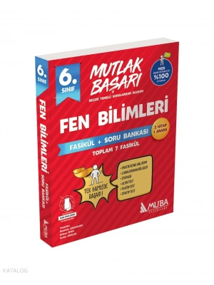 2025 BASKI Muba 6.Sınıf Fen Bilimleri Fasikül + Soru Bankası