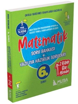 2025 BASKI Muba Yayınları 6. Sınıf Matematik Soru Bankası Yazılıya Hazırlık Soruları 2 si 1 Arada