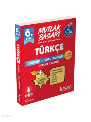 2025 BASKI Muba Yayınları 6.Sınıf Türkçe Fasikül + Soru Bankası