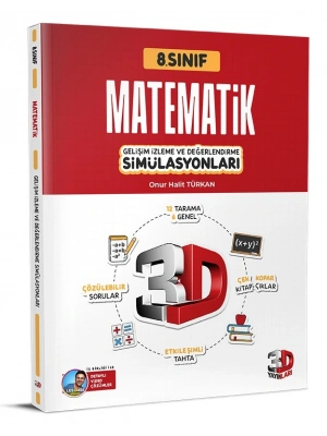 3D YAYINLARI 8.SINIF SIMULASYON MATEMATIK DENEME