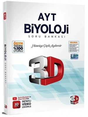 3D YAYINLARI AYT BİYOLOJİ SORU BNAKASI