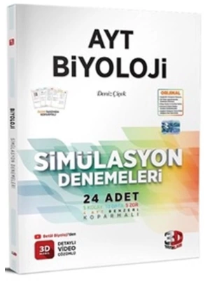 3D YAYINLARI AYT SİMÜLASYON BİYOLOJİ DENEMELERİ