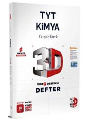 3D Yayınları TYT Kimya Video Destekli Defter