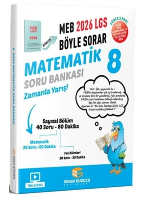 Sinan Kuzucu 2026 8. Sınıf LGS Matematik MEB Böyle Sorar Soru Bankası