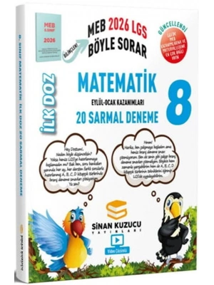 Sinan Kuzucu 2026 8. Sınıf Matematik İlk Doz Sarmal Branş Denemeleri