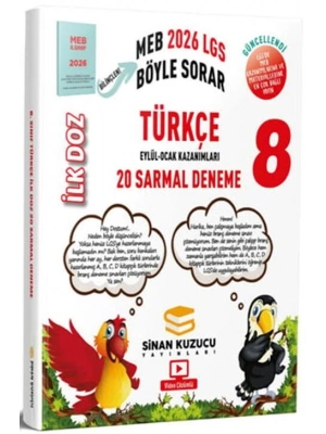Sinan Kuzucu 2026 8. Sınıf Türkçe İlk Doz Sarmal Branş Denemeleri