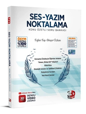 3D Yayınları Ses Yazım Noktalama Konu Özetli Soru Bankası